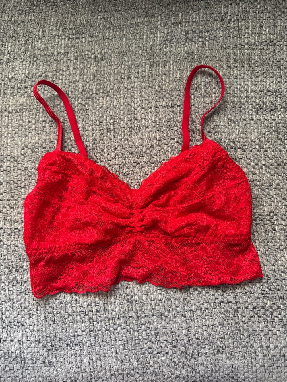 PINK Victorias Secret Red Lace Bralette Bra Lingerie Women’s XS AA-B